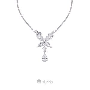 Dây Chuyền Mix Mặt Bướm Thiết Kế Đính CZ - NLWS004