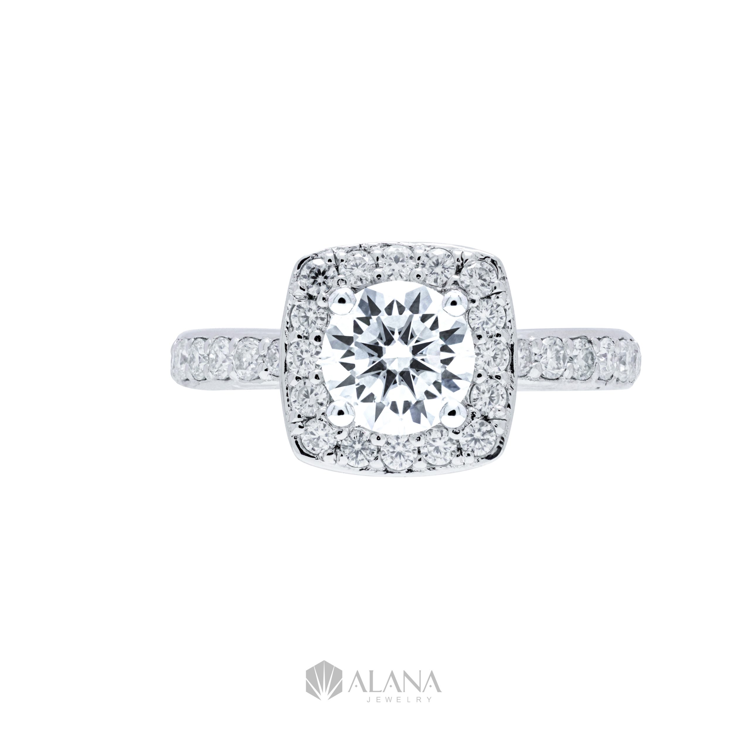 Nhẫn Đai Vuông Đính Moissanite Chủ 6.3mm - RWS063019 - Ảnh 5